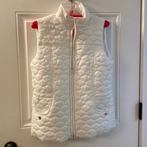 New Direction white puffer vest